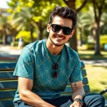 استایل کژوآل و عینک آفتابی